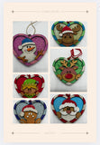 MDF Heart Christmas Baubles