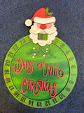 MDF finished sample Santa rotating advent