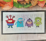 MDF monster plaque