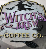 MDF witch’s brew sign