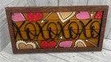 MDF frame and insert in various styles, Valentine, home and spring