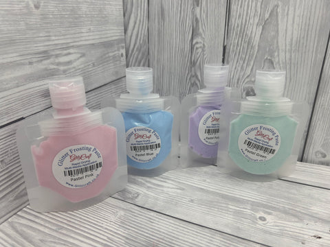 Pastel glitter paste