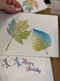 Distressed Leaves 2 layer stencils
