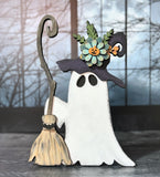 MDF Halloween Ghost broom