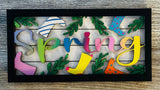 MDF frame and insert in various styles, Valentine, home and spring