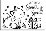 Cute animals stencils - fox, hedgehog, sheep and panda