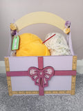 MDF Gift Box - Merry Christmas, Bow, Baby cot, Picket Fence and Floral Crate