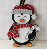 MDF penguin ornaments in choice of styles