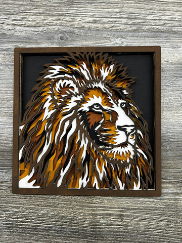 MDF layered lion