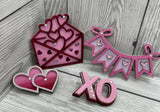 MDF valentine magnet / pin badge kit