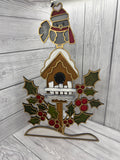 MDF birdhouse and robin