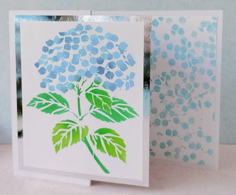 2 layer Hydrangea Stencil