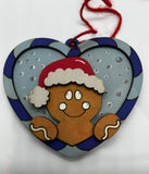 MDF Heart Christmas Baubles