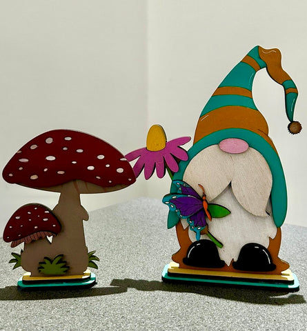 MDF gnome and toadstool kit