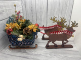 MDF reindeer  sleigh in choice of 2