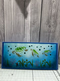 Beach Stencil and glitter pastes pack