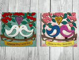 MDF Love birds rotating message sign