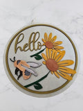 MDF hello new plaque
