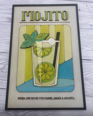 The Cocktail COLLECTION, MDF and STENCILS