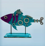 MDF Steampunk fish set of 2