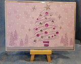 Zig zag Christmas tree stencil