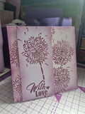 DL With Love floral stencil
