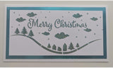 DL merry Christmas rooftops stencil