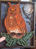 MDF owl in tree