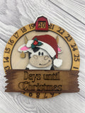 MDF countdown large ornaments