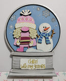 MDF character snow globes