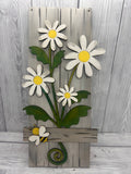 Spring flowers on panel