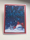 CLEARANCE - Believe word stencil with stars