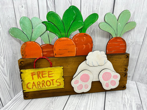 EASTER - MDF Free Carrots Sign