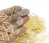 Metal Mini leaves embellishments