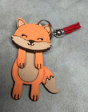 MDF 3d Animal Keychains, highland cow, rabbit, frog, cat, fox, raccoon and sheep