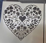 Gorgeous heart stencils in a choice of 3 designs