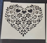 Gorgeous heart stencils in a choice of 3 designs