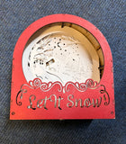 MDF finished sample let it snow light box