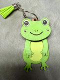 MDF 3d Animal Keychains, highland cow, rabbit, frog, cat, fox, raccoon and sheep
