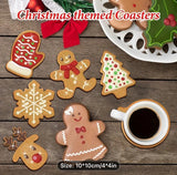Diamond art Christmas coasters set of 8 with stand