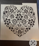 Gorgeous heart stencils in a choice of 3 designs