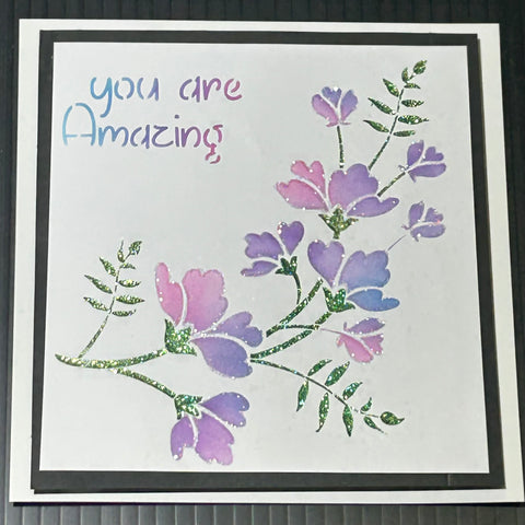 2 layer you are Amazing floral spray
