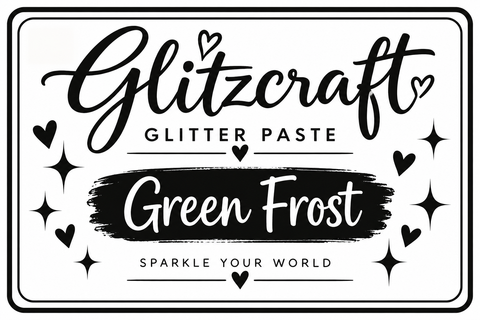 Green frost limited edition glitter paste