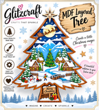MDF layered Santa, Christmas tree or Nativity bauble