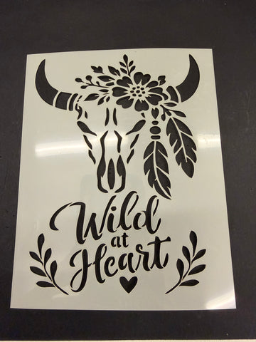 Wild at heart stencil
