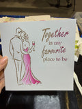 2 layer Together couple stencil
