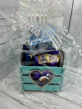 MDF heart gift basket