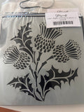 6x6 Thistle stencil