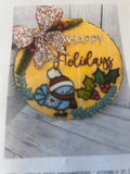 Happy Holidays Christmas Wall Plaque