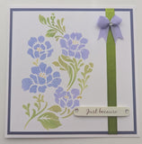 2 layer 1/2 heart flowers